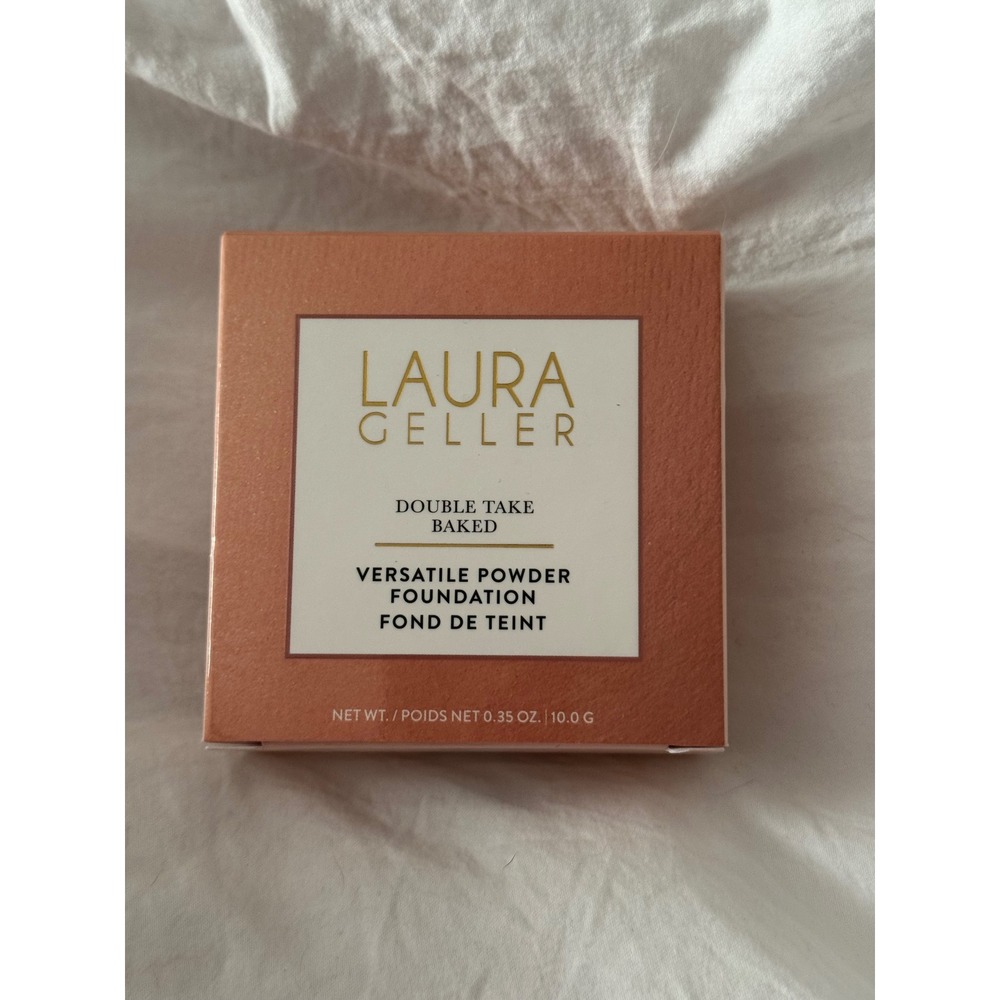 Laura Geller Double Take Baked Powder Foundation Medium 0.35oz NIB